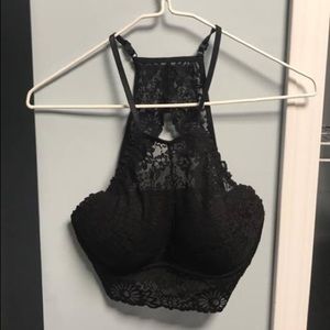 PINK high neck bralette